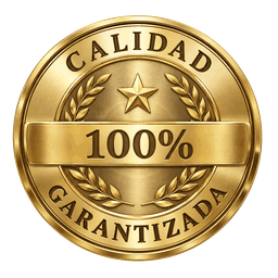 Sello dorado de calidad garantizada 100%